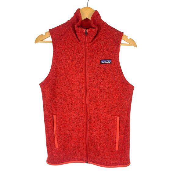 Patagonia Women's Better Sweater Vest Jacket Sumac Red Full Zip Size XS Outdoor - Picture 1 of 10